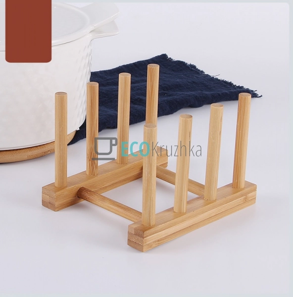 Підставка під 3 тарілки, кришки бамбукова 17 см (R88022) Підставка під 3 тарілки, кришки бамбукова 17 см (R88022)