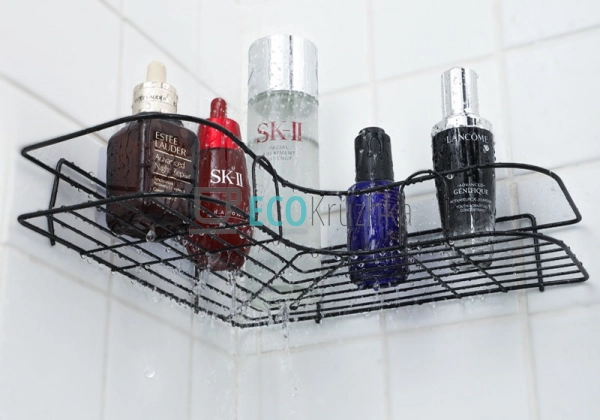 Полиця кутова універсальна на самоклейкій стрічці 22х22х ...