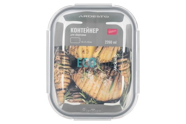 Контейнер для зберігання Gemini 2260 мл, прямокутний, бо ... Контейнер для зберігання Gemini 2260 мл, прямокутний, бо ...
