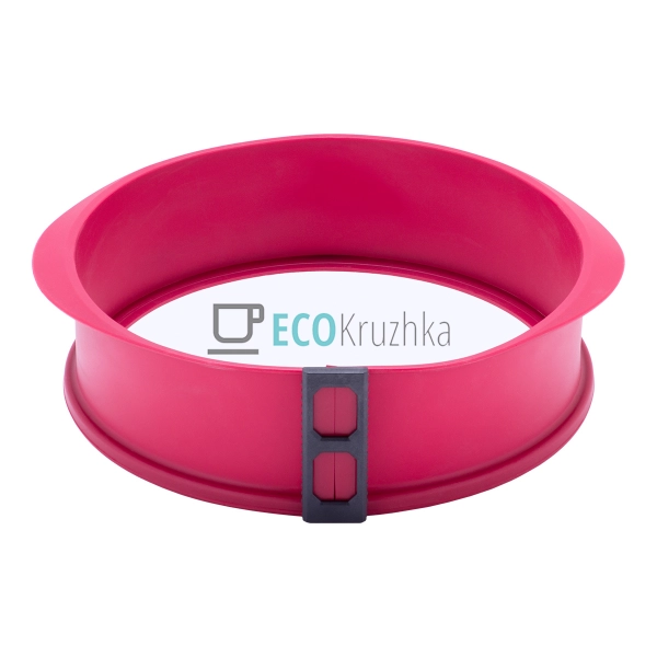 Форма силіконова кругла 26х7 см із скляним дном Kamille ... Форма силіконова кругла 26х7 см із скляним дном Kamille ...