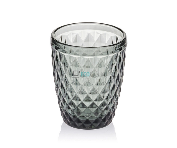 Набір кольорових склянок 6шт Glassware 270 мл Сірий (дрі ...