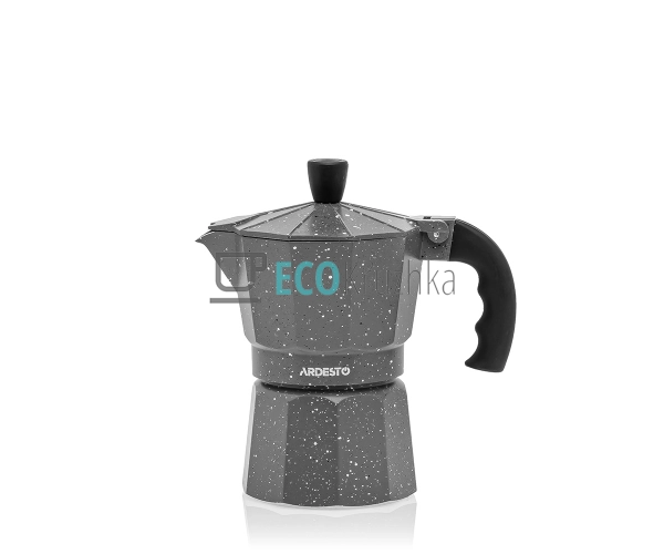 Гейзерна кавоварка Ardesto Gemini Molise, 3 чашки, сірий ...