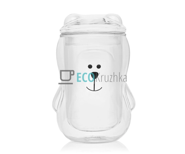 Набір чашок с кришкою Ardesto Animals з подвійними стінк ...