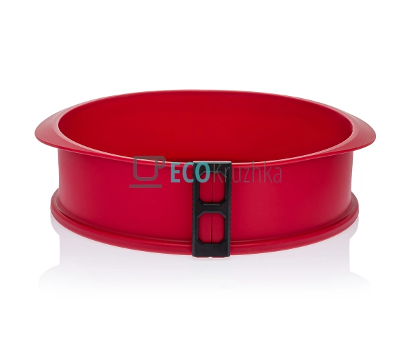 Форма силіконова кругла 26х7 см із скляним дном Kamille ... Форма силіконова кругла 26х7 см із скляним дном Kamille ...