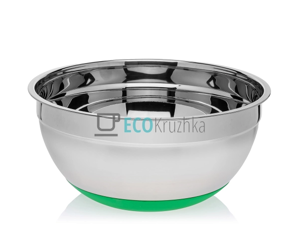 Миска 28х13 см із нержавіючої сталі з антискользьким дно ...
