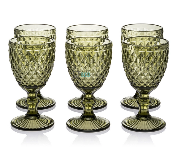 Келихи для вина з кольорового скла 6 шт Glassware 240 мл ... Келихи для вина з кольорового скла 6 шт Glassware 240 мл ...