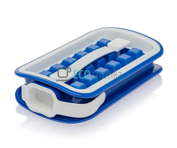Форма для льоду силіконова на 18 кубиків Синя (18TR) Форма для льоду силіконова на 18 кубиків Синя (18TR)