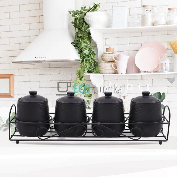 Набір для спецій 5-ти предметний "Black" Maestro MR-2000 ... Набір для спецій 5-ти предметний "Black" Maestro MR-2000 ...