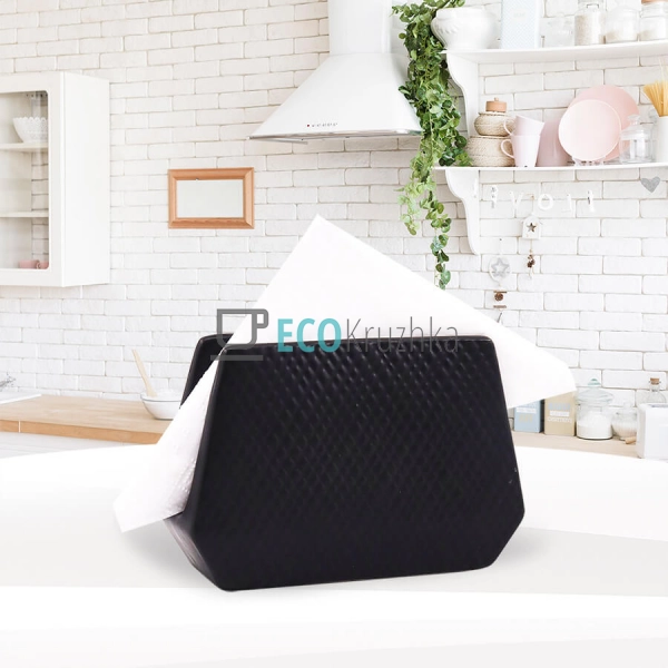 Серветниця 12 х 9 х 4.5 см "Black" Maestro MR-20001-44 Серветниця 12 х 9 х 4.5 см "Black" Maestro MR-20001-44