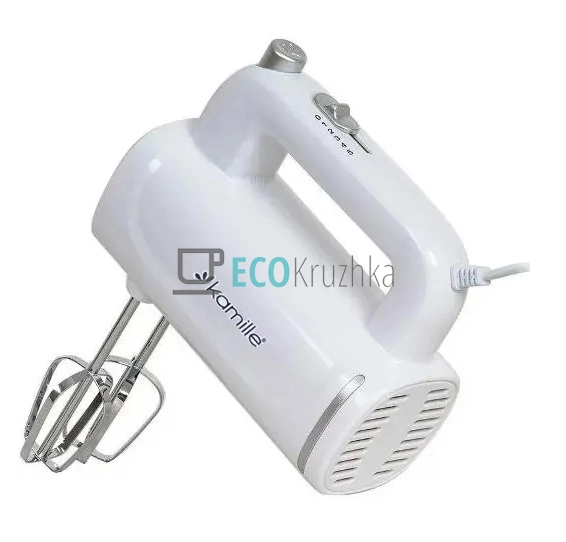 Міксер електричний Kamille ручний 150 Вт 5 швидкостей 2 ... Міксер електричний Kamille ручний 150 Вт 5 швидкостей 2 ...