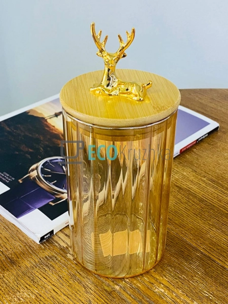 Ємність "Золотий олень" 9 х 15 см (102-647) Ємність "Золотий олень" 9 х 15 см (102-647)