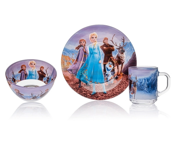 Набір скляного посуду для дітей 3 предмета Фрозен сімя 4 ... Набір скляного посуду для дітей 3 предмета Фрозен сімя 4 ...