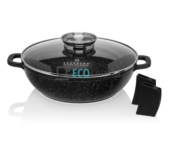 Сотейник 28 см (3.3 л) алюмінієвий з антипригарним марму ... Сотейник 28 см (3.3 л) алюмінієвий з антипригарним марму ...