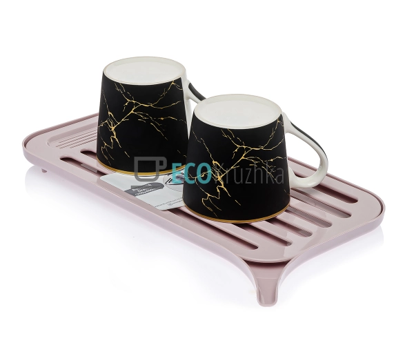 Сушарка для посуду 37 х 18 см Рожевий (EP-201) Сушарка для посуду 37 х 18 см Рожевий (EP-201)