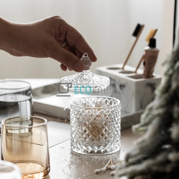 Цукорниця 550мл Діамант Скляна (102-006) Цукорниця 550мл Діамант Скляна (102-006)