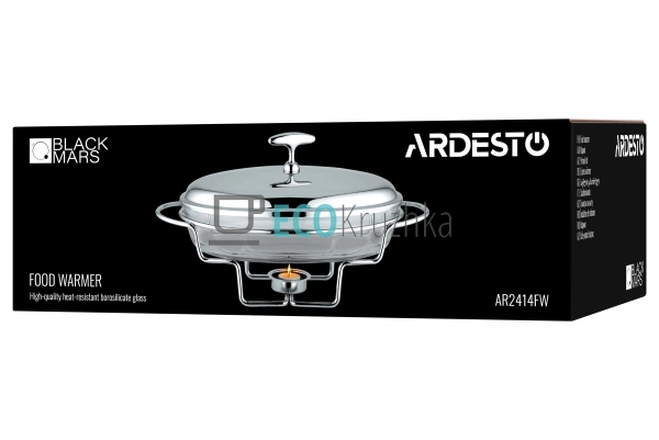 Марміт Ardesto BLACK MARS, овальний, 3 л (AR2414FW) Марміт Ardesto BLACK MARS, овальний, 3 л (AR2414FW)