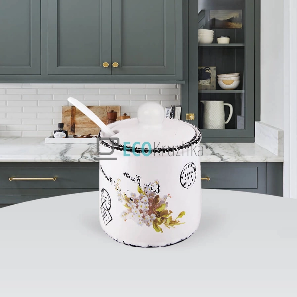 Цукорниця з ложкою Листівка-незабудка Maestro MR-20049-0 ... Цукорниця з ложкою Листівка-незабудка Maestro MR-20049-0 ...