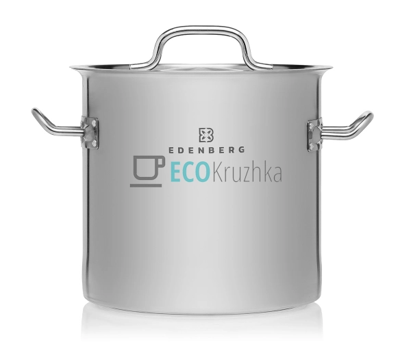 Велика каструля 40л із нержавіючої сталі з кришкою Edenb ... Велика каструля 40л із нержавіючої сталі з кришкою Edenb ...