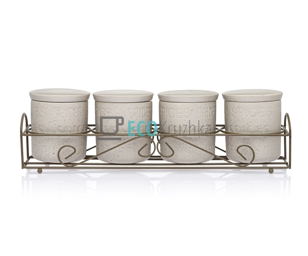 Набір для спецій 5-ти предметний "Stone" MR-20028-04СS Набір для спецій 5-ти предметний "Stone" MR-20028-04СS