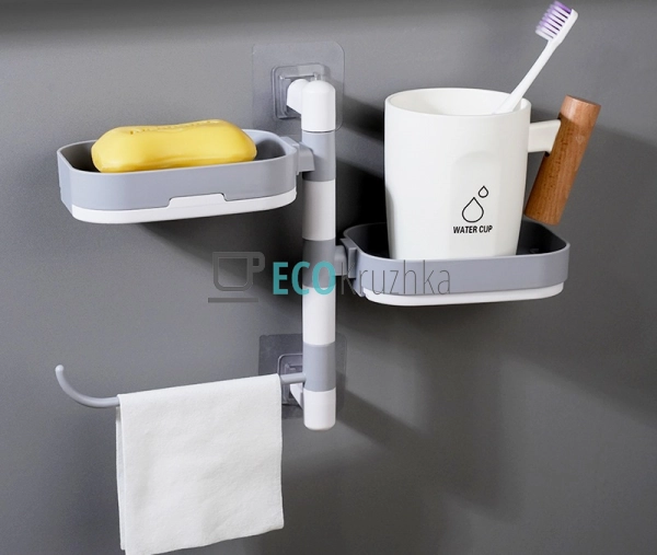 Полиця у ванну настінна на самоклеючих липучках 11.5 х 6 ...