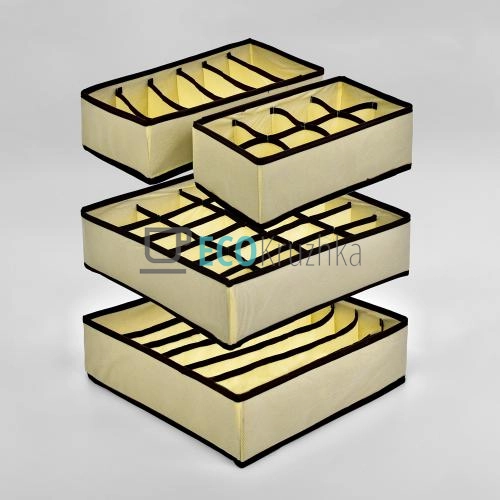 Коробка-органайзер для зберігання білизни Stenson 4 шт ( ...