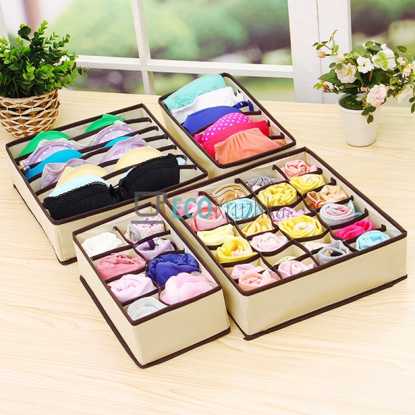 Коробка-органайзер для зберігання білизни Stenson 4 шт ( ...