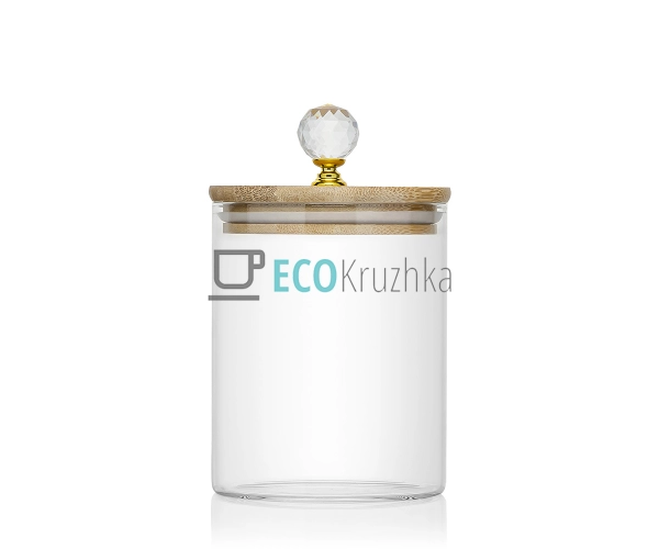 Ємність для сипких продуктів 700 мл бамбуковою кришкою П ...