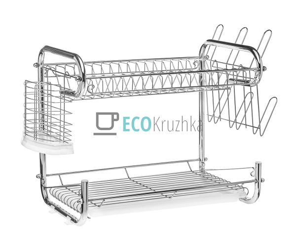 Сушка для посуду двоярусна Edenberg Хром EB-2108 Сушка для посуду двоярусна Edenberg Хром EB-2108