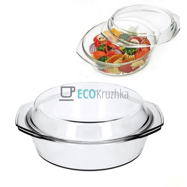 Каструля боросилікатного скла, 1 л з прозорою кришкою – ... Каструля боросилікатного скла, 1 л з прозорою кришкою – ...