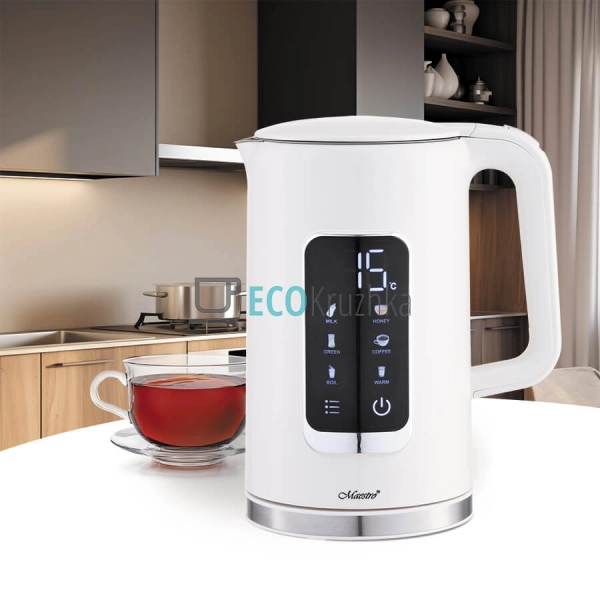 Електричний чайник 1.7 л Maestro MR-024-WHITE Електричний чайник 1.7 л Maestro MR-024-WHITE