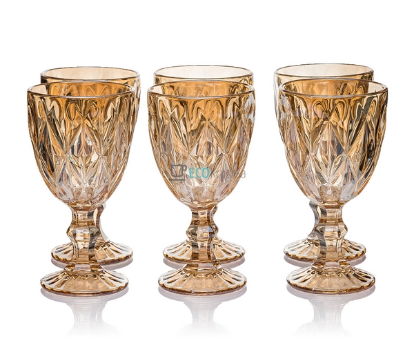 Келихи для вина з кольорового скла 6 шт Glassware 320 мл ... Келихи для вина з кольорового скла 6 шт Glassware 320 мл ...
