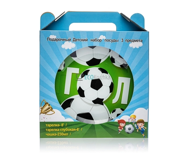 Набір скляного посуду для дітей 3 предмета Футбол EK1098 ... Набір скляного посуду для дітей 3 предмета Футбол EK1098 ...