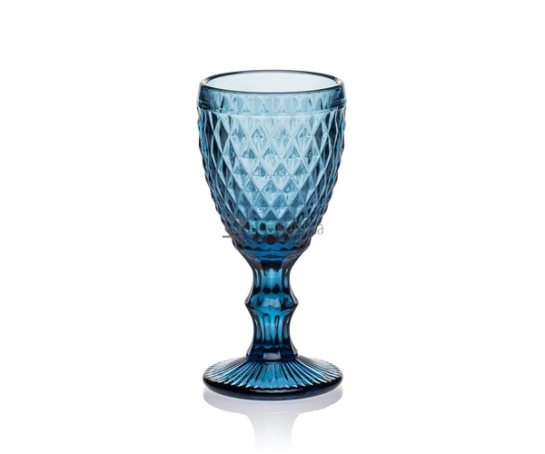 Набір чарок з кольорового скла 6 шт Glassware 40 мл Сині ...