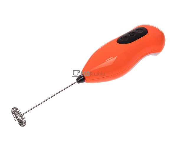 Капучинатор ручний пінозбивач Elite Помаранчевий EK12204 Капучинатор ручний пінозбивач Elite Помаранчевий EK12204