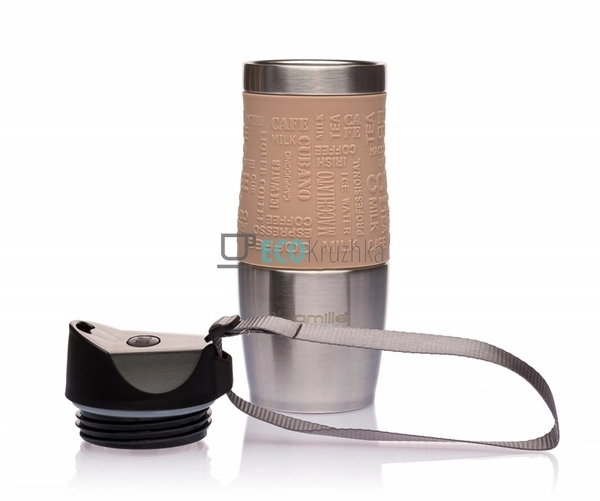 Термокружка Kamille 380 мл Бежевий EK4838 Термокружка Kamille 380 мл Бежевий EK4838