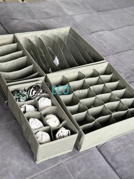 Коробка-органайзер для зберігання білизни Stenson 4 шт С ...