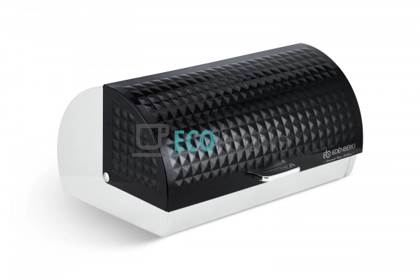 Хлібниця із нержавіючої сталі з відкидною кришкою Чорна ... Хлібниця із нержавіючої сталі з відкидною кришкою Чорна ...