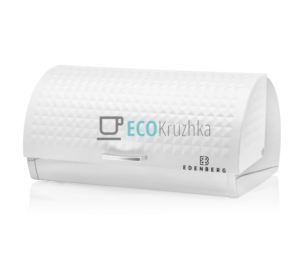 Хлібниця із нержавіючої сталі з відкидною кришкою Біла E ... Хлібниця із нержавіючої сталі з відкидною кришкою Біла E ...