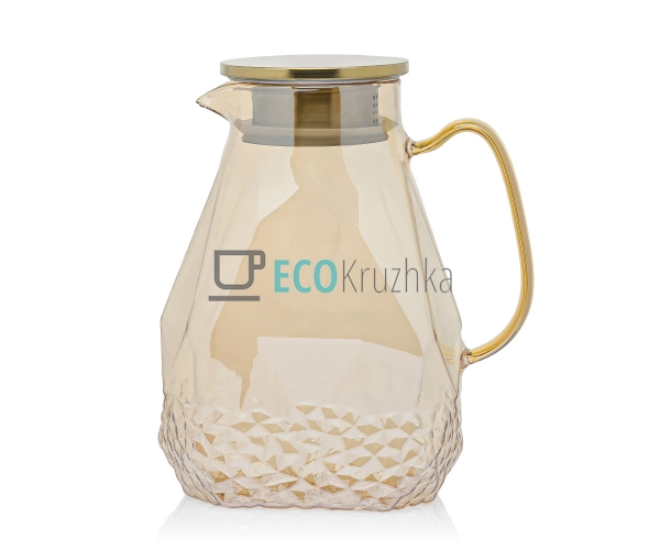 Глечик для води, лимонаду, молока 1.8л Золото HO_PE  (77 ...
