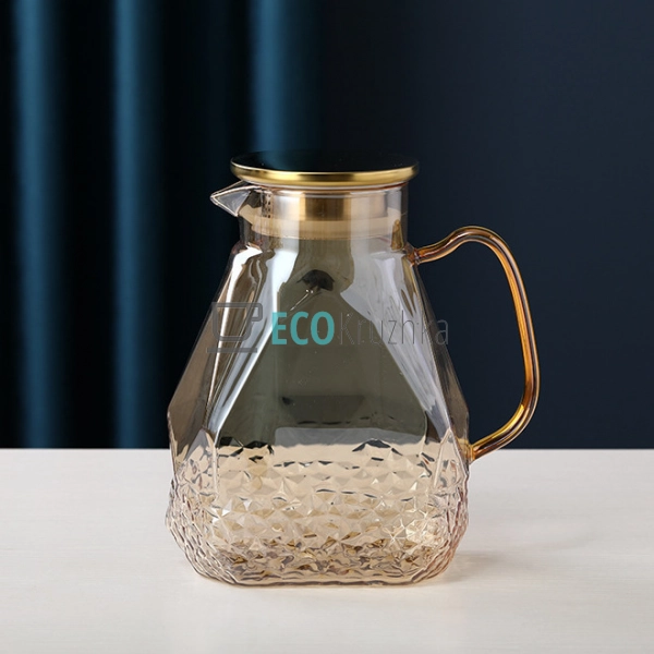 Глечик для води, лимонаду, молока 1.8л Золото HO_PE  (77 ...