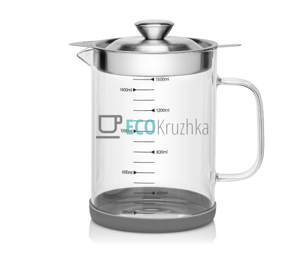 Скляний масляний резервуар 1.5 л, з фільтром для зберіга ... Скляний масляний резервуар 1.5 л, з фільтром для зберіга ...