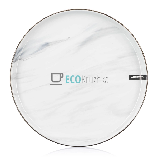 Тарілка обідня Ardesto Marmo, 27 см, біла, кераміка (AR2 ... Тарілка обідня Ardesto Marmo, 27 см, біла, кераміка (AR2 ...