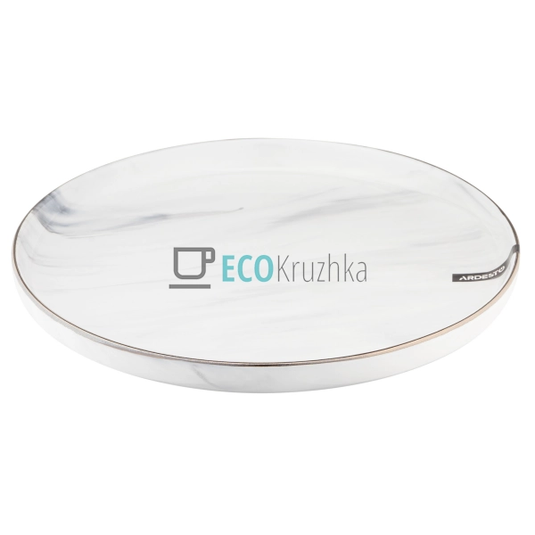 Тарілка обідня Ardesto Marmo, 27 см, біла, кераміка (AR2 ... Тарілка обідня Ardesto Marmo, 27 см, біла, кераміка (AR2 ...