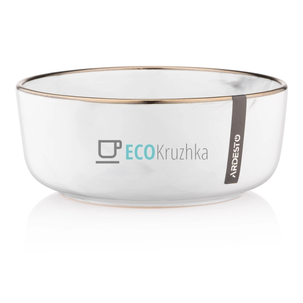 Салатник Ardesto Marmo, 15,6 см, біла, кераміка (AR2916M ... Салатник Ardesto Marmo, 15,6 см, біла, кераміка (AR2916M ...