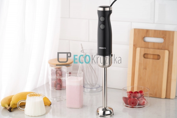 Блендер Ardesto занурювальний HBG- 600BWH, 600Вт, чаша-6 ... Блендер Ardesto занурювальний HBG- 600BWH, 600Вт, чаша-6 ...