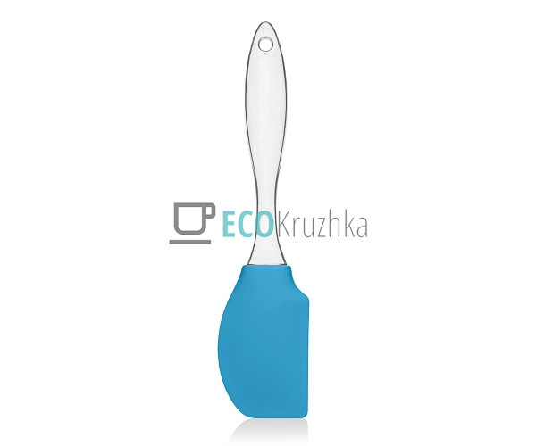 Силіконова лопатка із прозорою ручною Блакитний EK12736 Силіконова лопатка із прозорою ручною Блакитний EK12736
