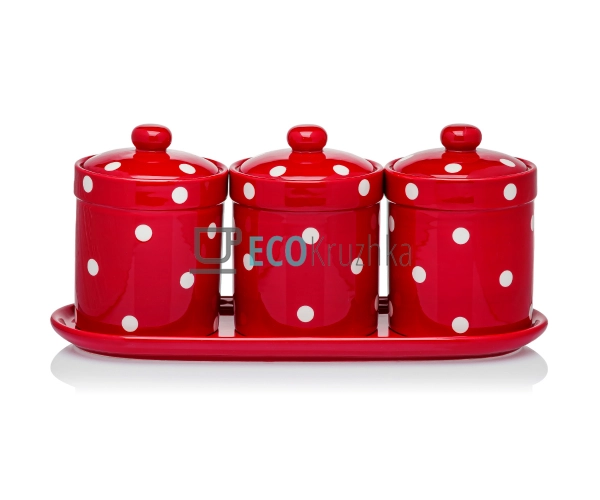 Набір банок для сипучих з 3 ... Набір банок для сипучих з 3 ...