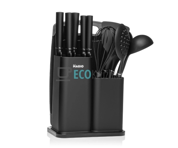 Набір кухонного приладдя силіконових 12 штук Чорний Magi ... Набір кухонного приладдя силіконових 12 штук Чорний Magi ...