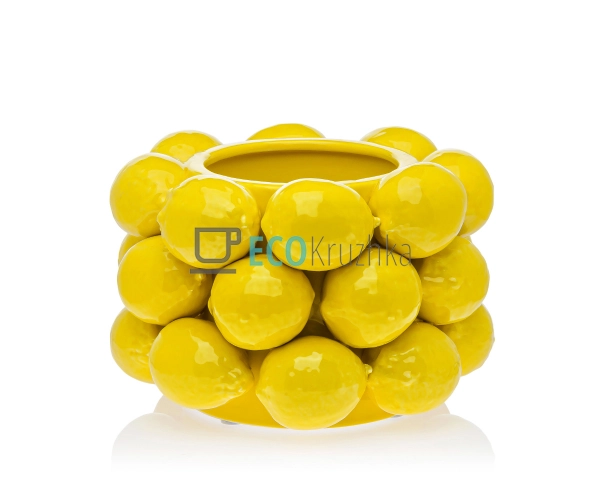 Ваза порцелянова Lemon (Лимон) Жовтий D21 х 14 см (457-3 ... Ваза порцелянова Lemon (Лимон) Жовтий D21 х 14 см (457-3 ...