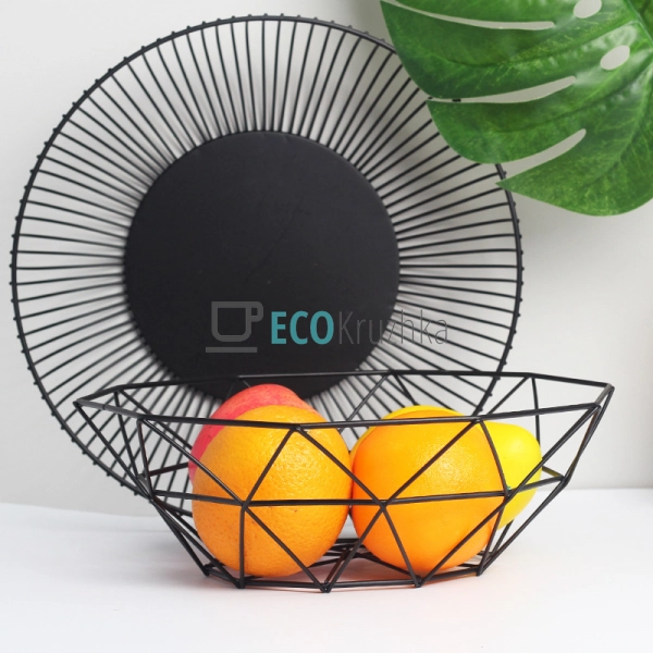 Кошик для фруктів 255 х 80 мм Чорний (R93158) Кошик для фруктів 255 х 80 мм Чорний (R93158)